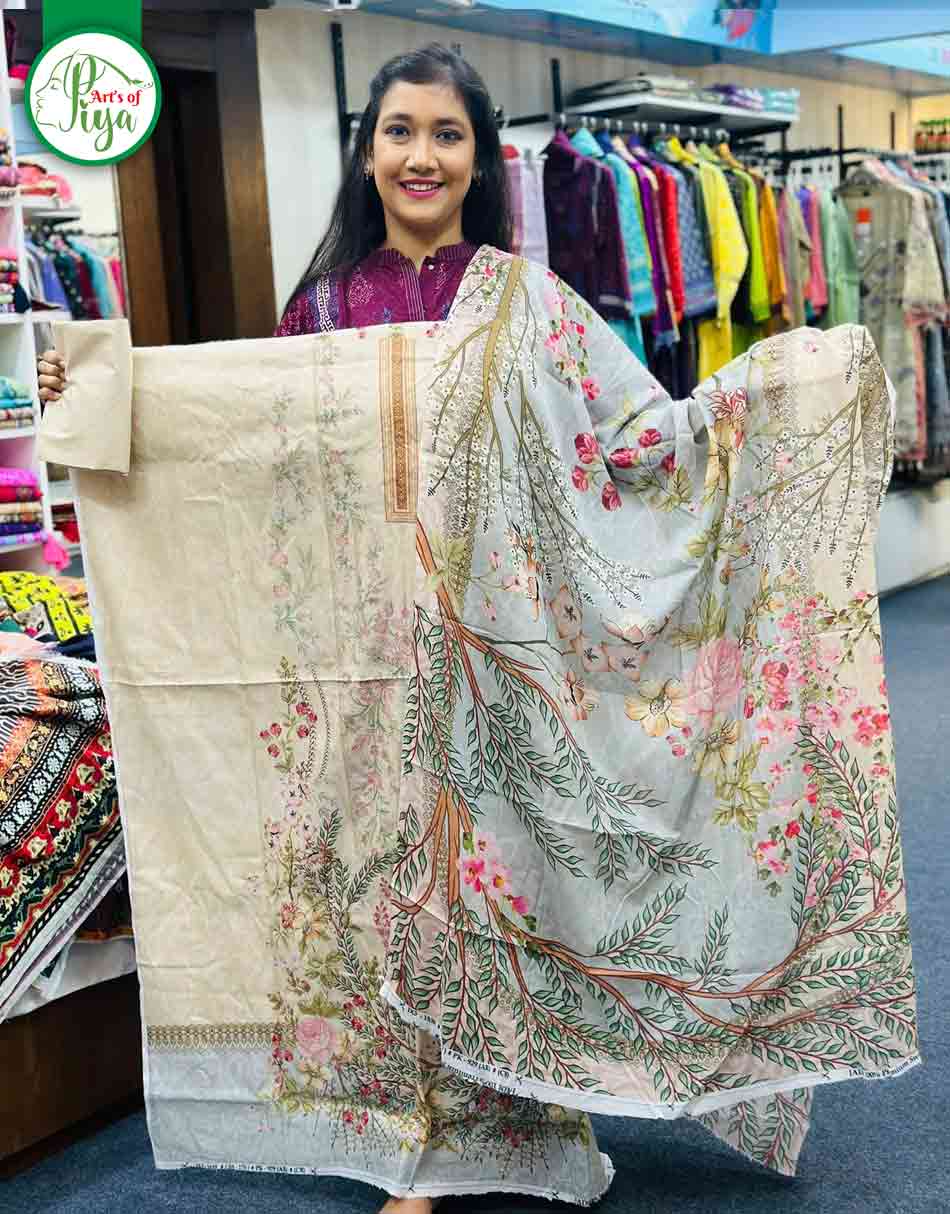 Zamzam Swiss Cotton Lawn Unstitched Three-Pieces