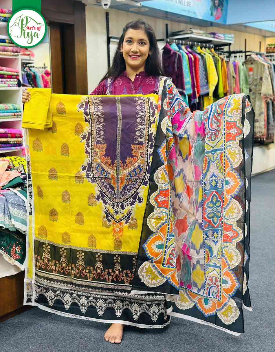 Zamzam Swiss Cotton Lawn Unstitched Three-Pieces