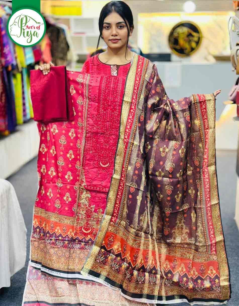 Pakistani Inspired Riyadh 100% Cotton (Unstitched)