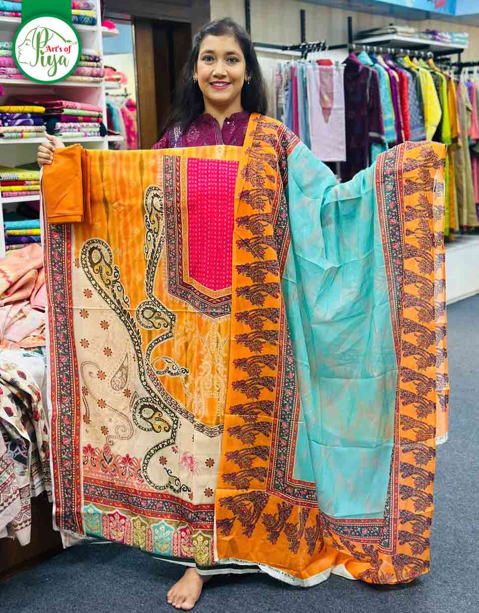Zamzam Swiss Cotton Lawn Unstitched Three-Pieces