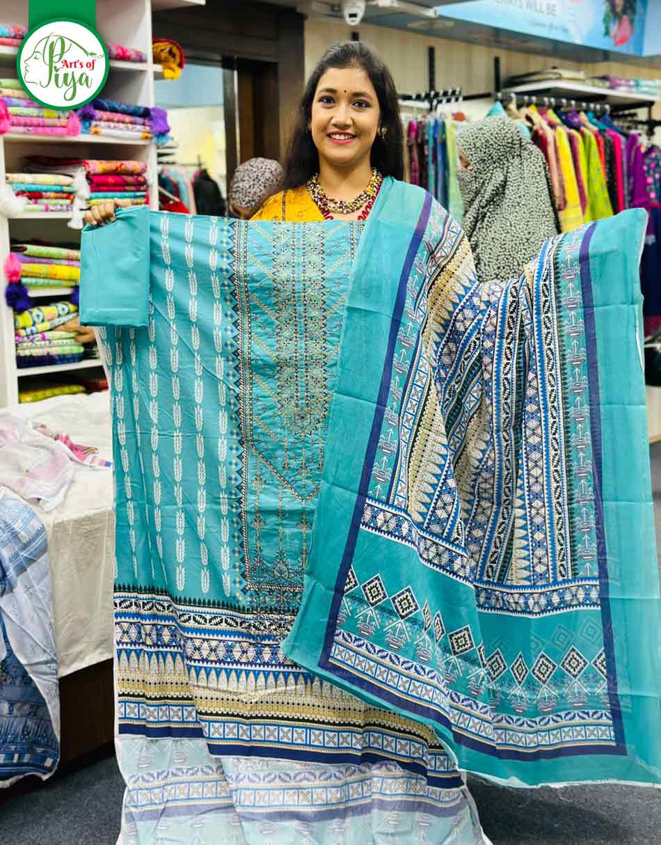 Pakistani Inspired Riyadh 100% Cotton (Unstitched)
