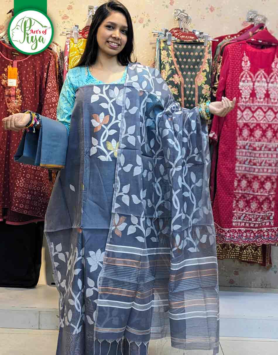 Tantuj Jamdani (Unstitched)