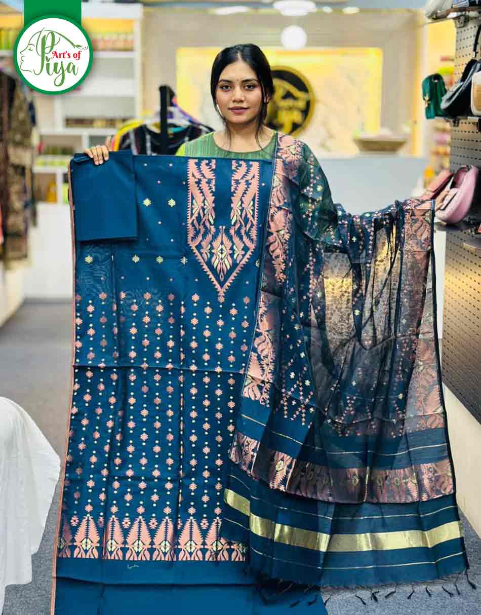 Exclusive Unstitched Jamdani