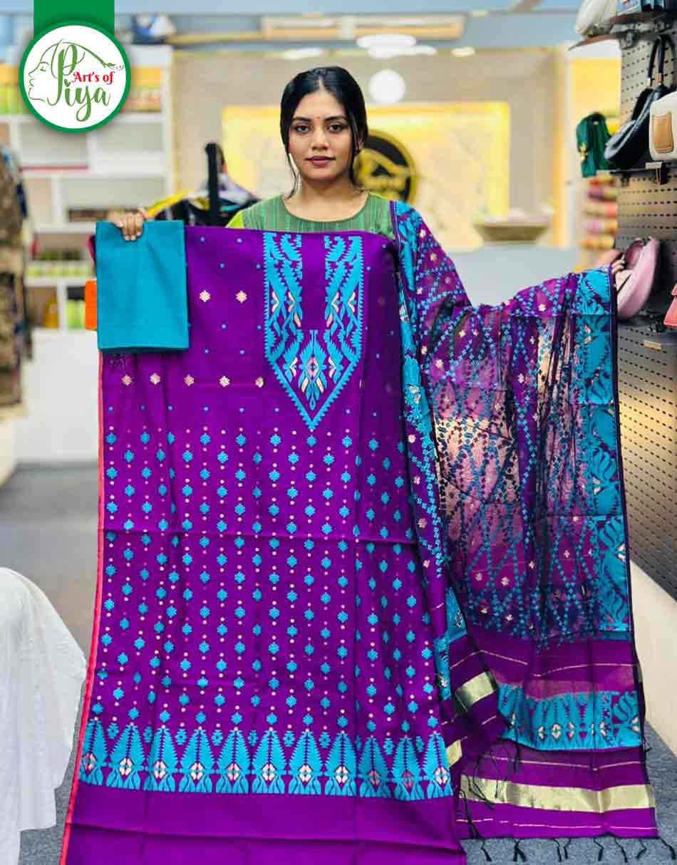 Exclusive Unstitched Jamdani