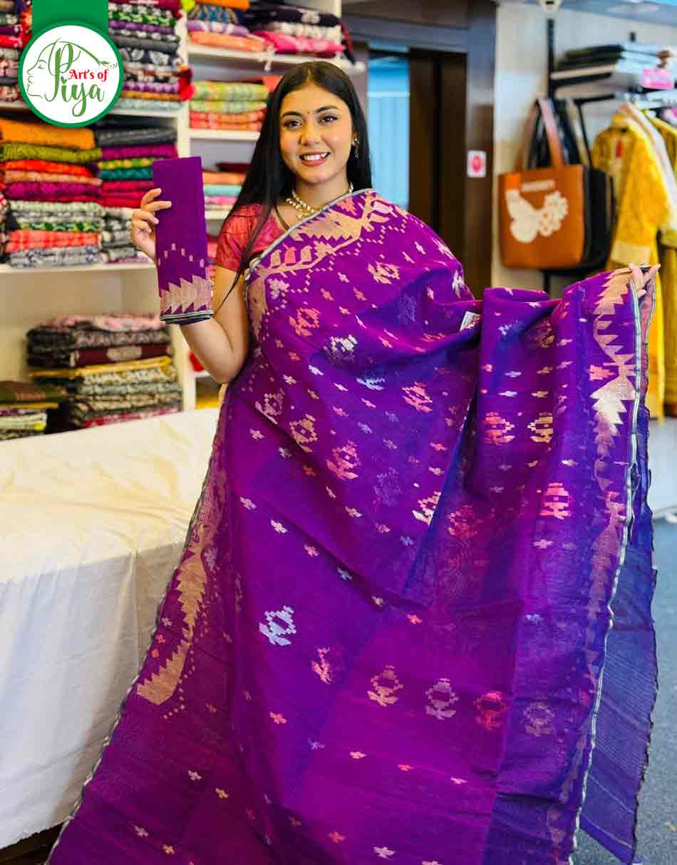 Jamdani Saree - 60 Count