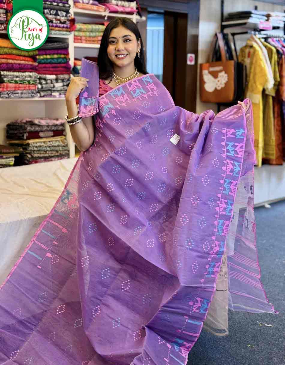 Jamdani Saree - 60 Count