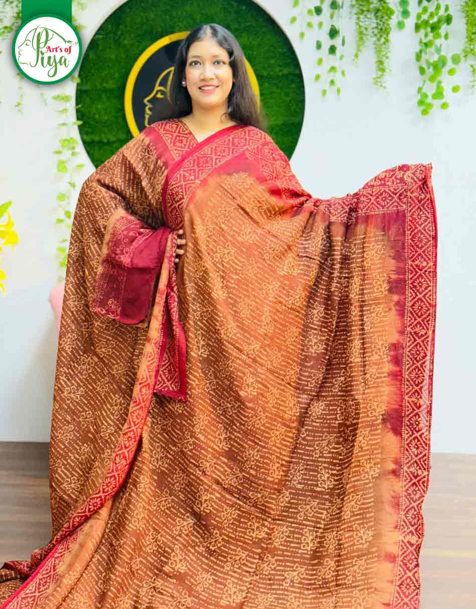 VIP Silk Tai-Dai Saree