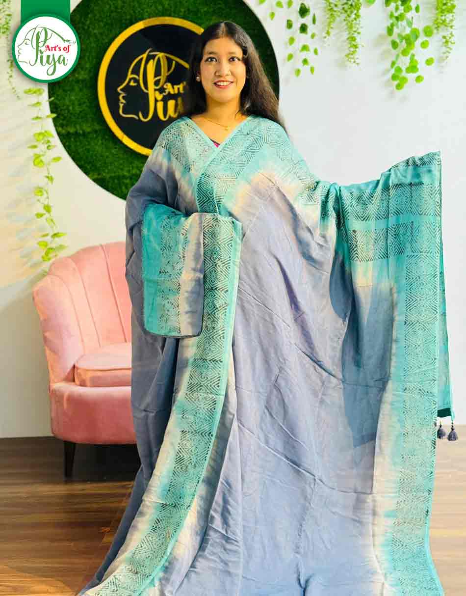 VIP Silk Tai-Dai Saree