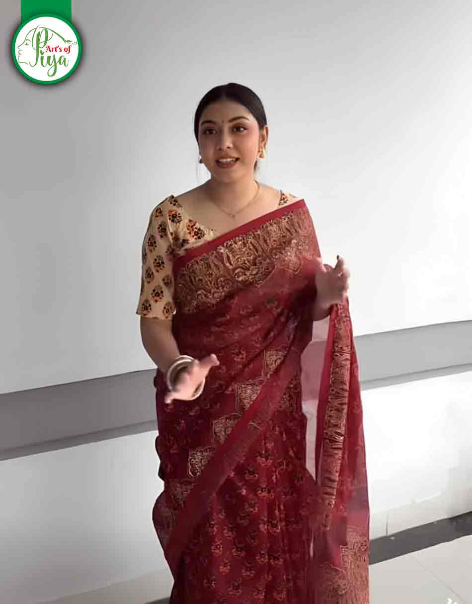 Kota Block Saree