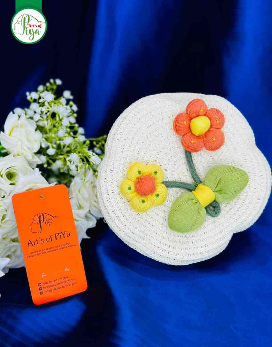 Handmade Crochet Flower Shoulder Bag