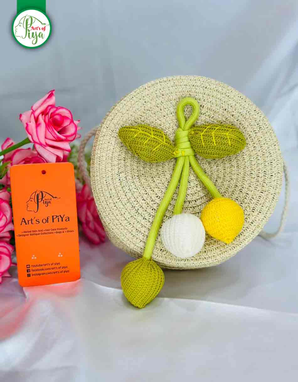 Handmade Crochet Flower Shoulder Bag