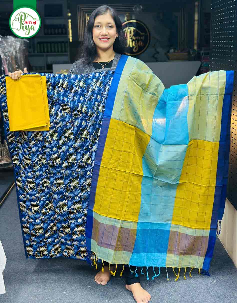 Screen Print - Unstitched Three Piece