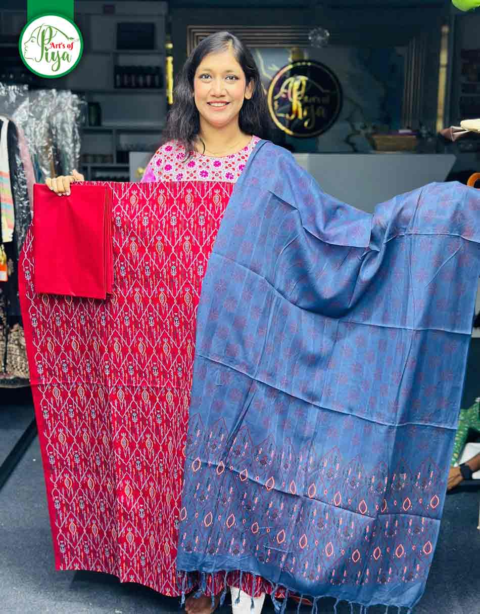 Screen Print - Unstitched Three Piece