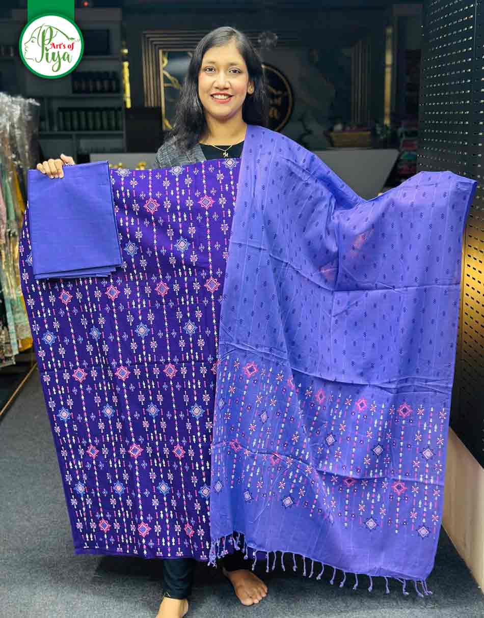 Screen Print - Unstitched Three Piece