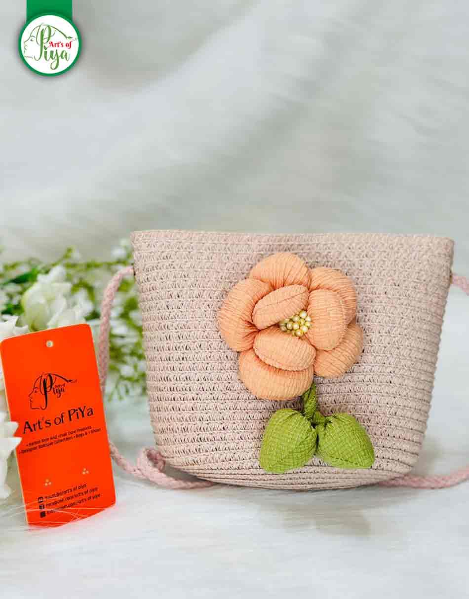 Handmade Crochet Flower Shoulder Bag