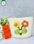 Handmade Crochet Flower Shoulder Bag
