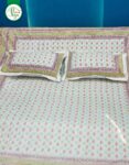 Premium Twill Cotton Printed Bedsheet Set with 2 Pillow Covers