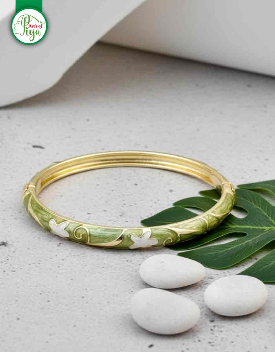 Enamel Bangle Bracelet (2.4 Size)