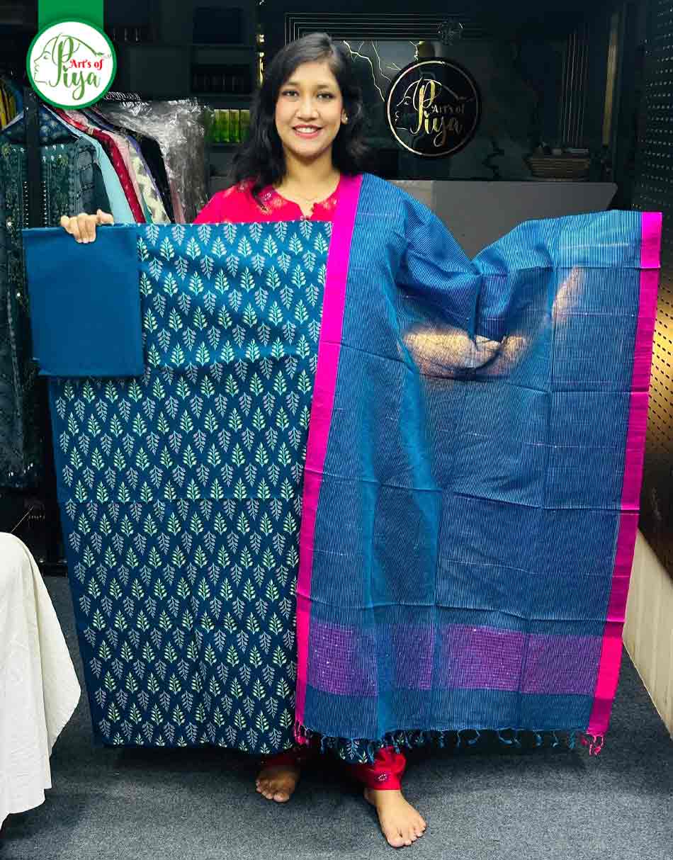Screen Print - Unstitched Three Piece