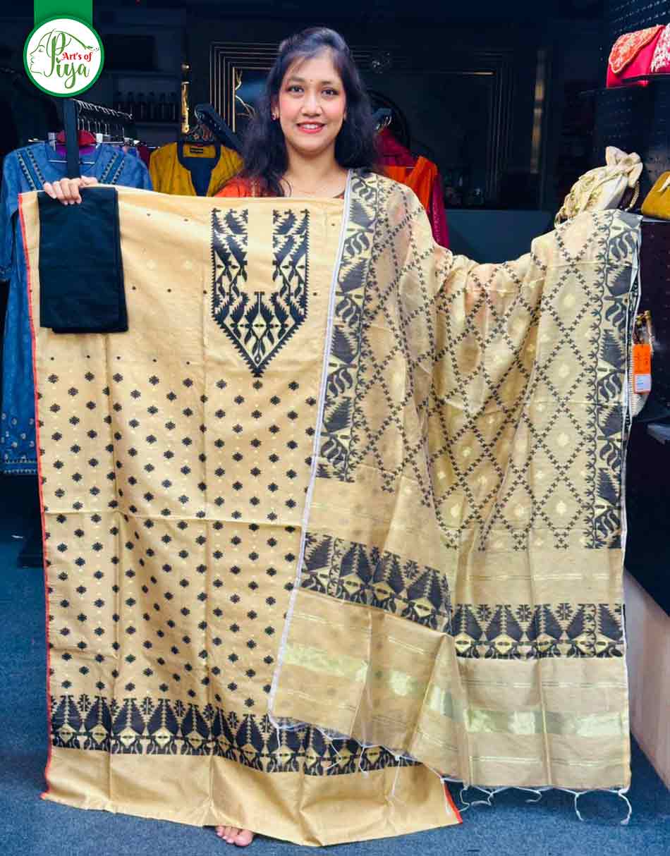 Powerloom Jamdani Unstitched