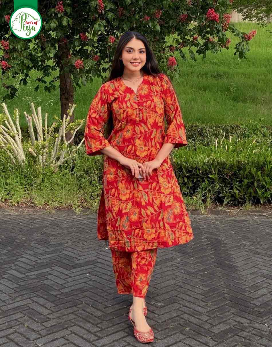 Co-ords (Red Printed)